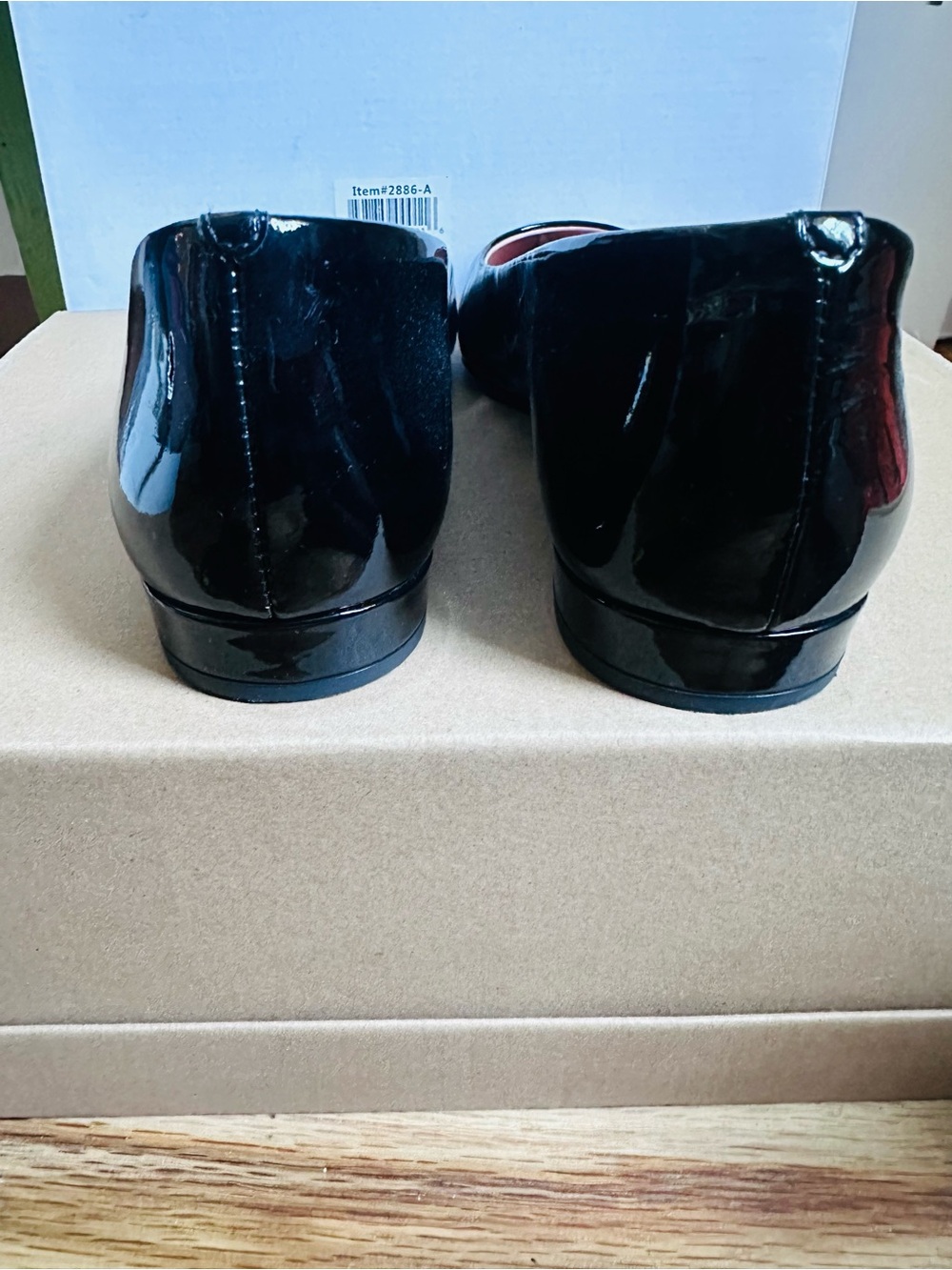 I. Crew Black Patent Pointed Toe Women's Flats by J. Crew - Picture 5 of 5